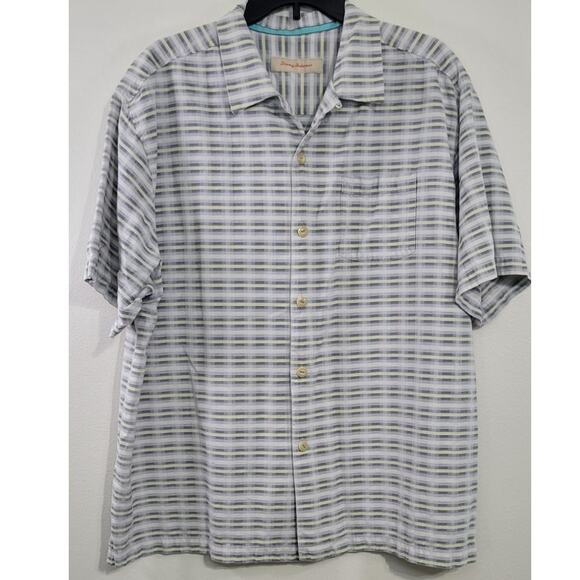 Tommy Bahama Shirt Mens X-Large Silk Blend Button Down Shirt Casual Classic - Picture 1 of 7